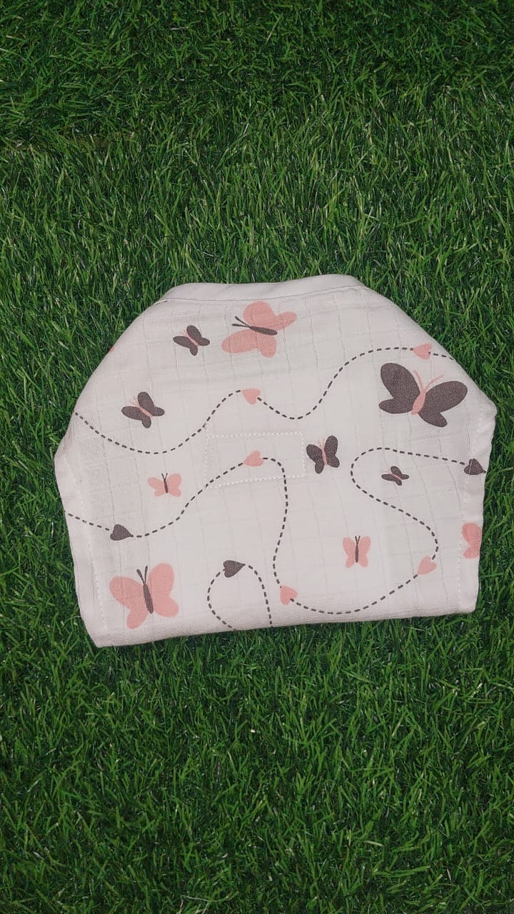 Organic Muslin Nappy – Soft, Safe & Gentle for Delicate Skin (pack of 2) with free insert