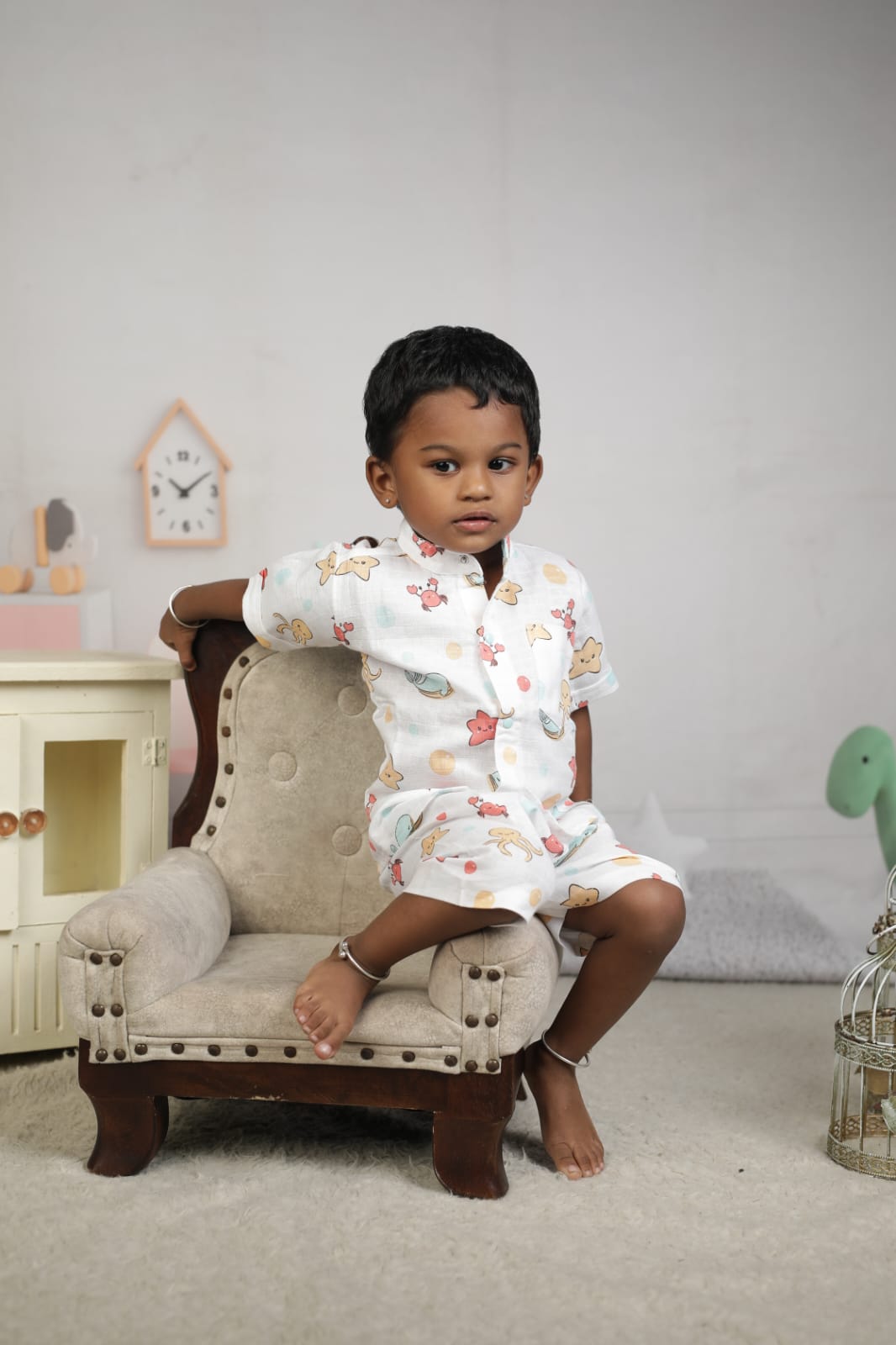 Dyed Chinese Collar Set (2-3 Years)